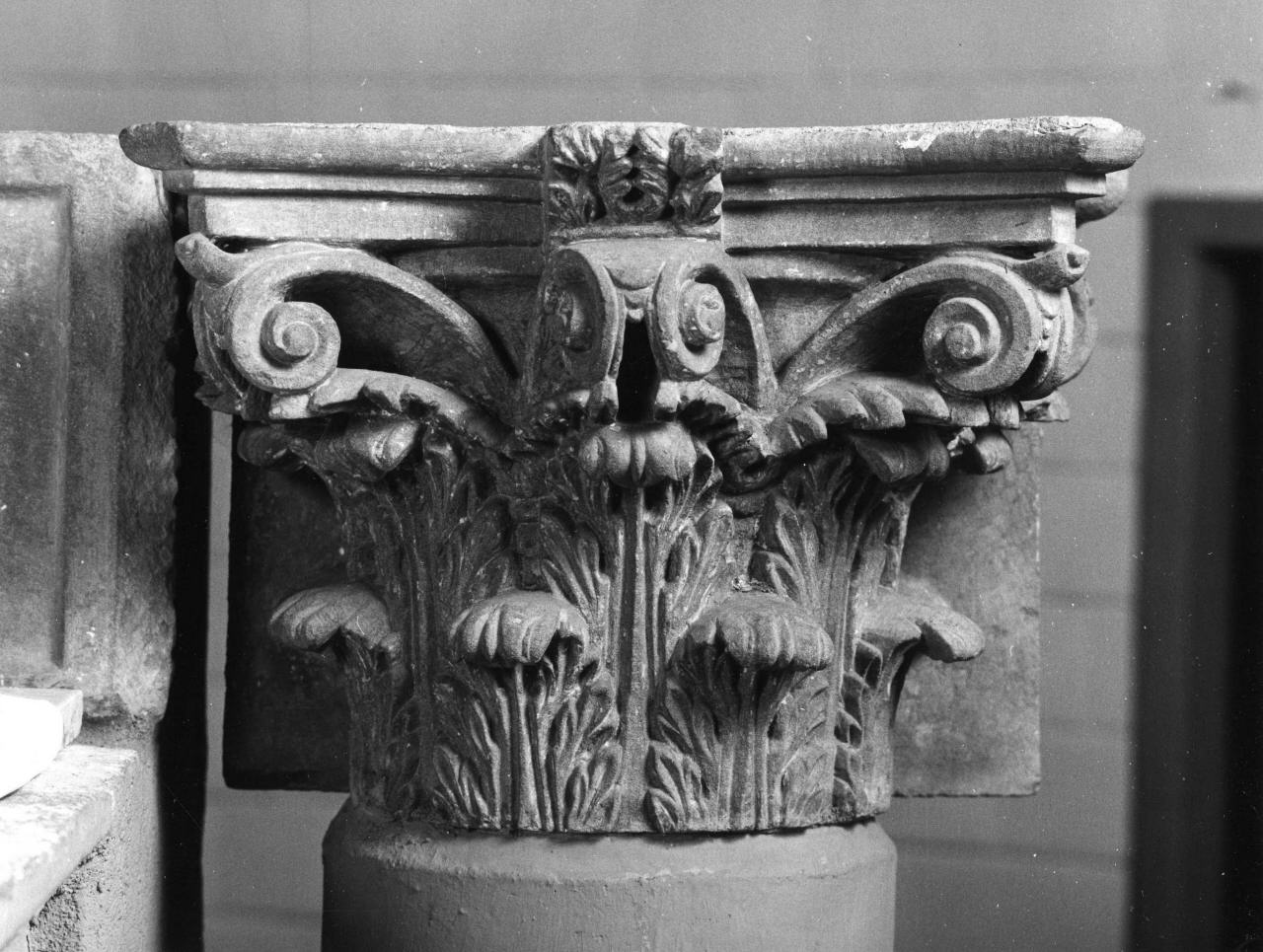 capitello corinzio, serie - bottega toscana (sec. XVI)