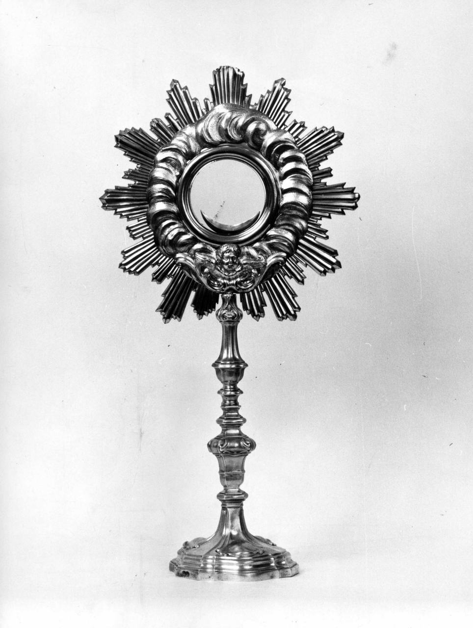 ostensorio - a raggiera - bottega toscana (sec. XVIII)