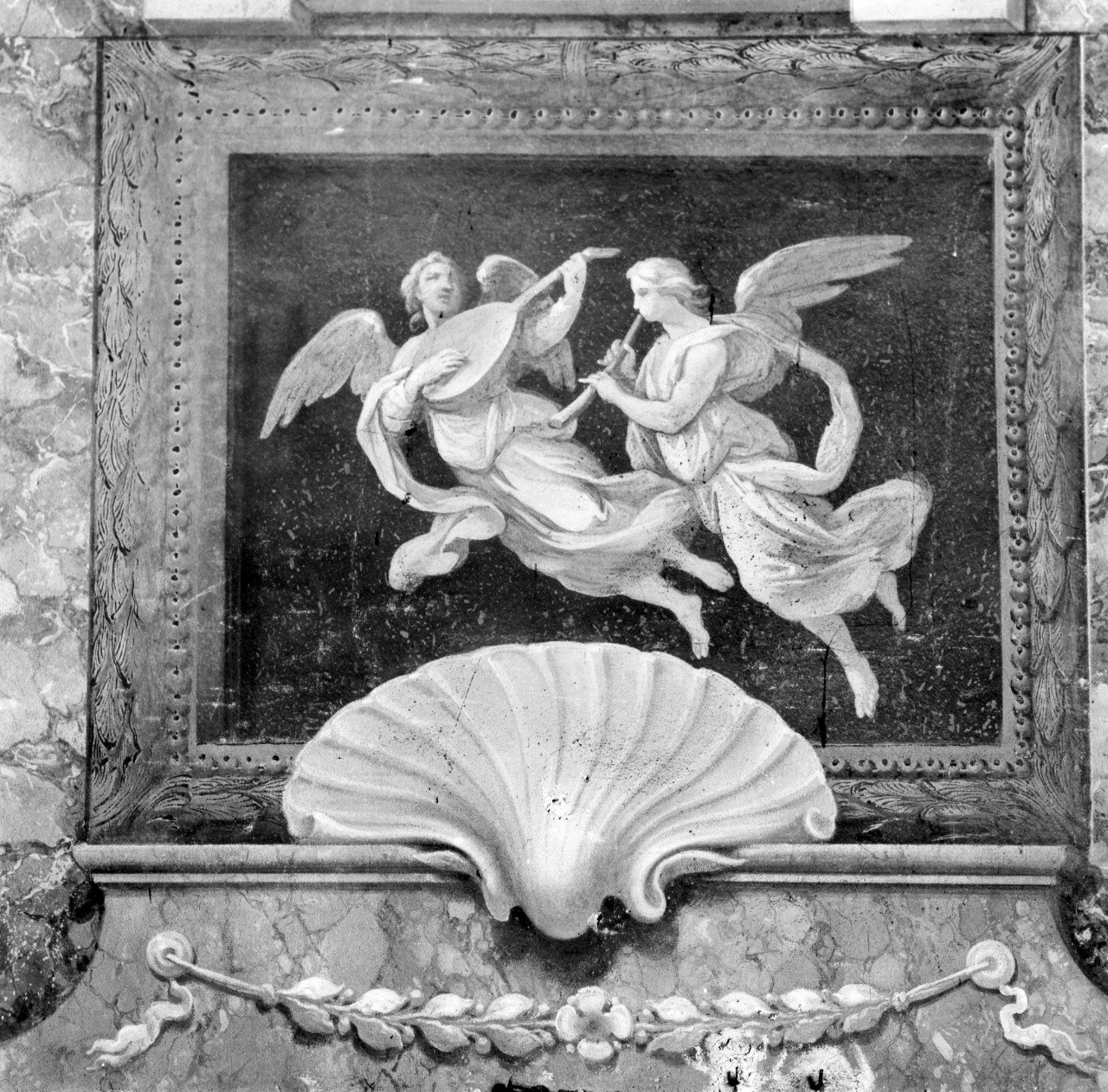 angeli musicanti (dipinto) di Meucci Vincenzo (attribuito), Tesi Mauro (attribuito) (sec. XVIII)