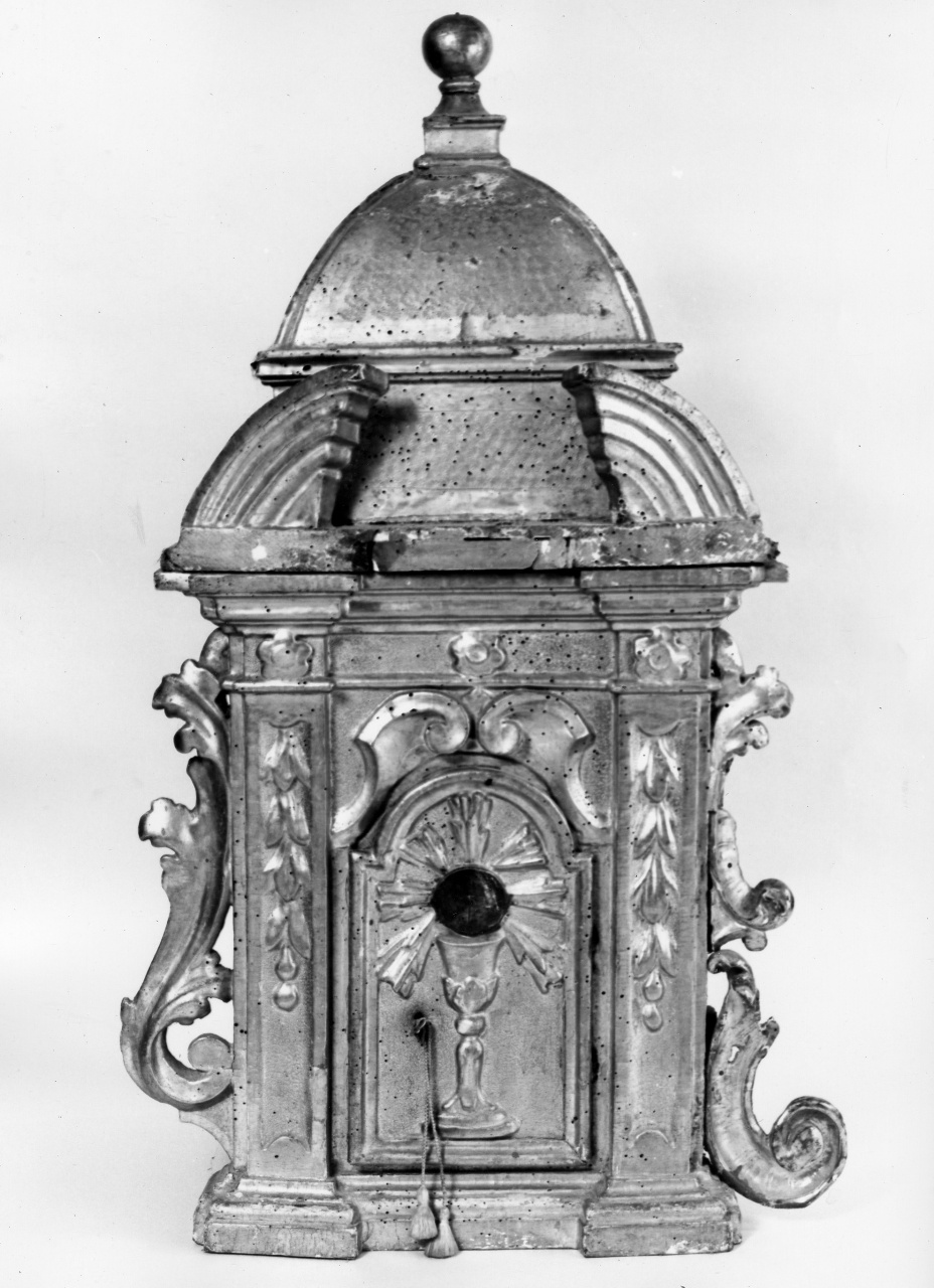 tabernacolo - a frontale architettonico - bottega toscana (sec. XVIII)