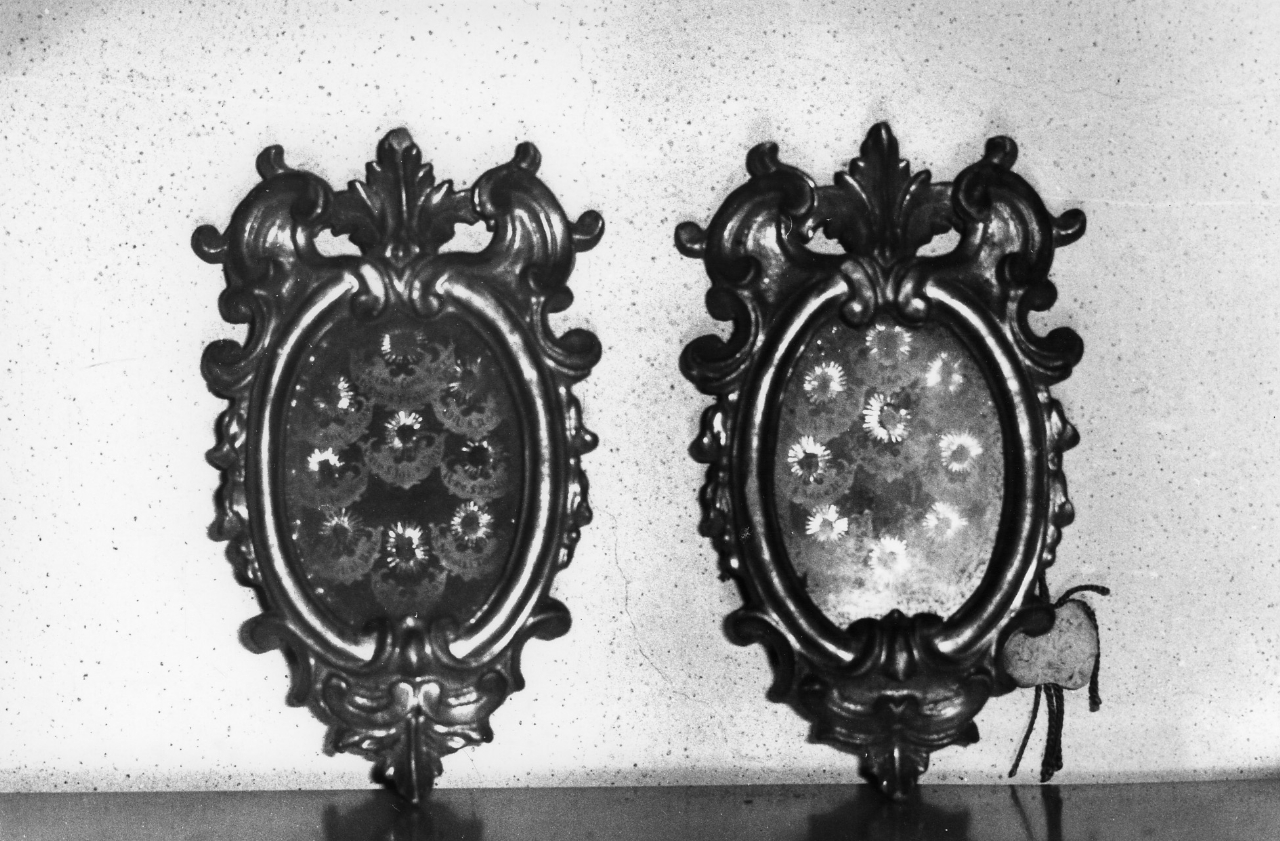 reliquiario, serie - bottega toscana (metà sec. XVIII)
