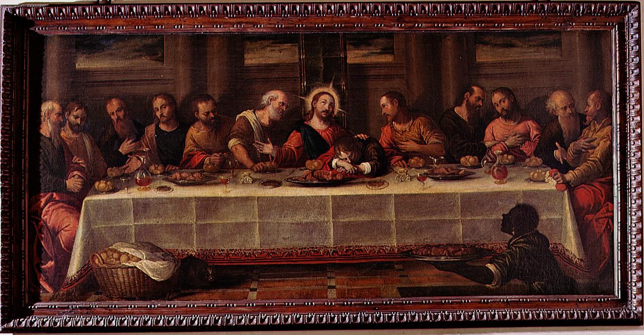 ultima cena (dipinto) - ambito lombardo (seconda metà sec. XVI)