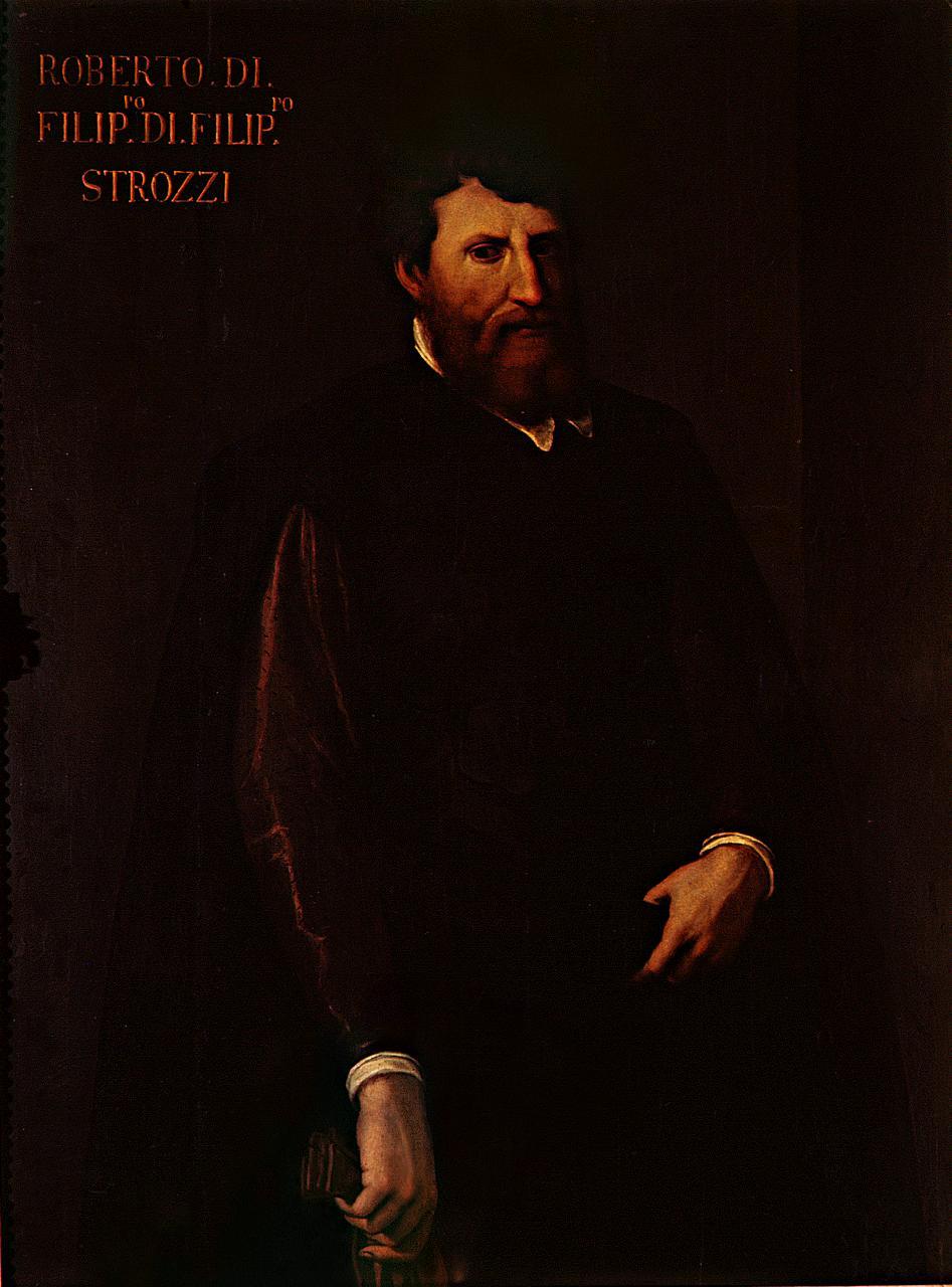 ritratto di Roberto di Filippo Strozzi (dipinto) di Jacopino del Conte (sec. XVI)
