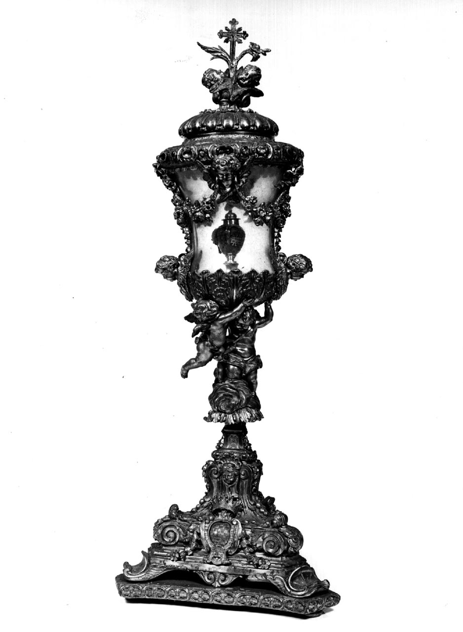 reliquiario - a ostensorio - bottega toscana (sec. XVIII)