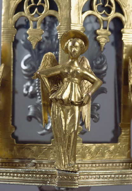 angeli musicanti (teca) di Maestro Gualandi da Firenze (sec. XV)