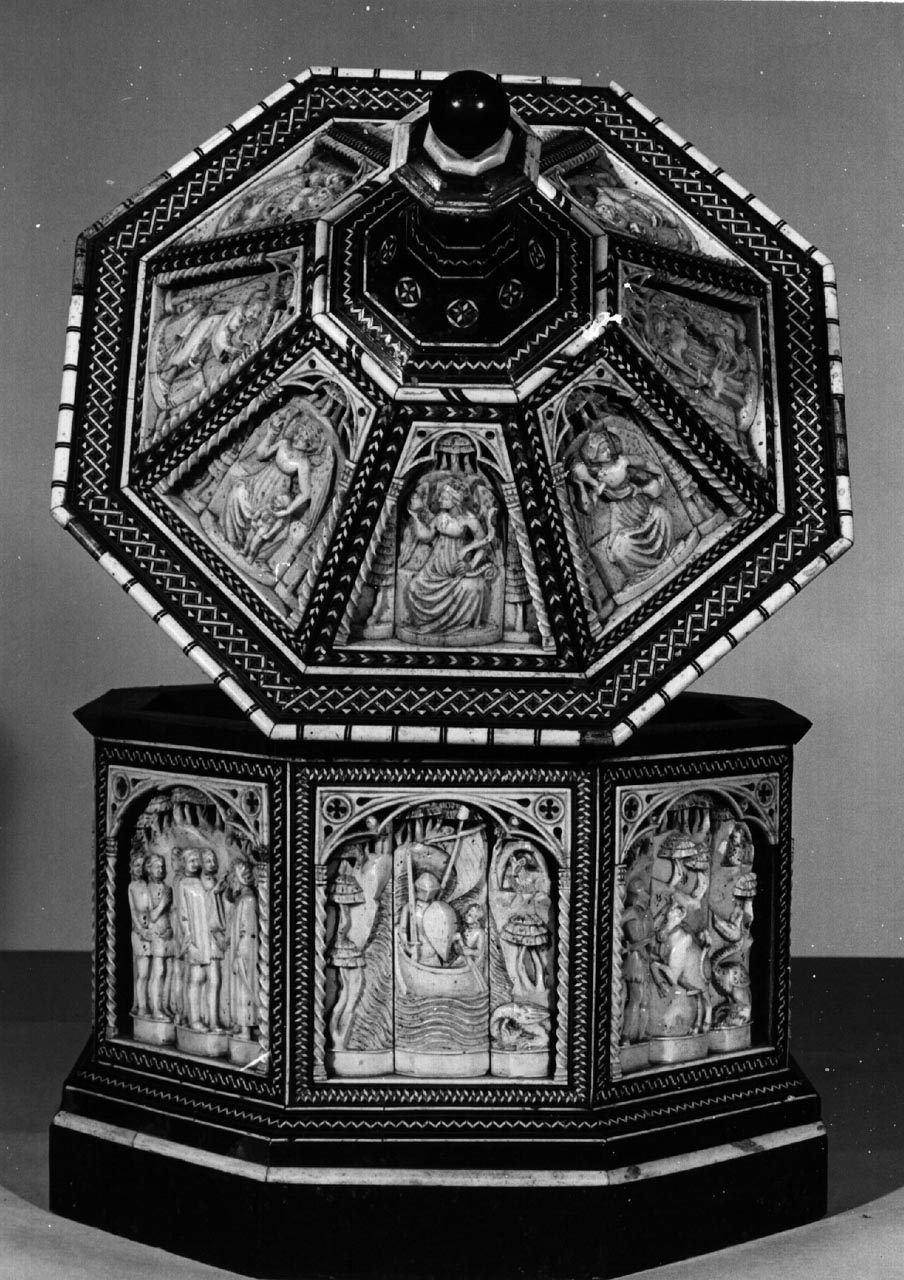 storie di Giasone, Virtù (cofanetto) di Degli Embriachi Baldassarre (bottega) (secc. XIV/ XV)