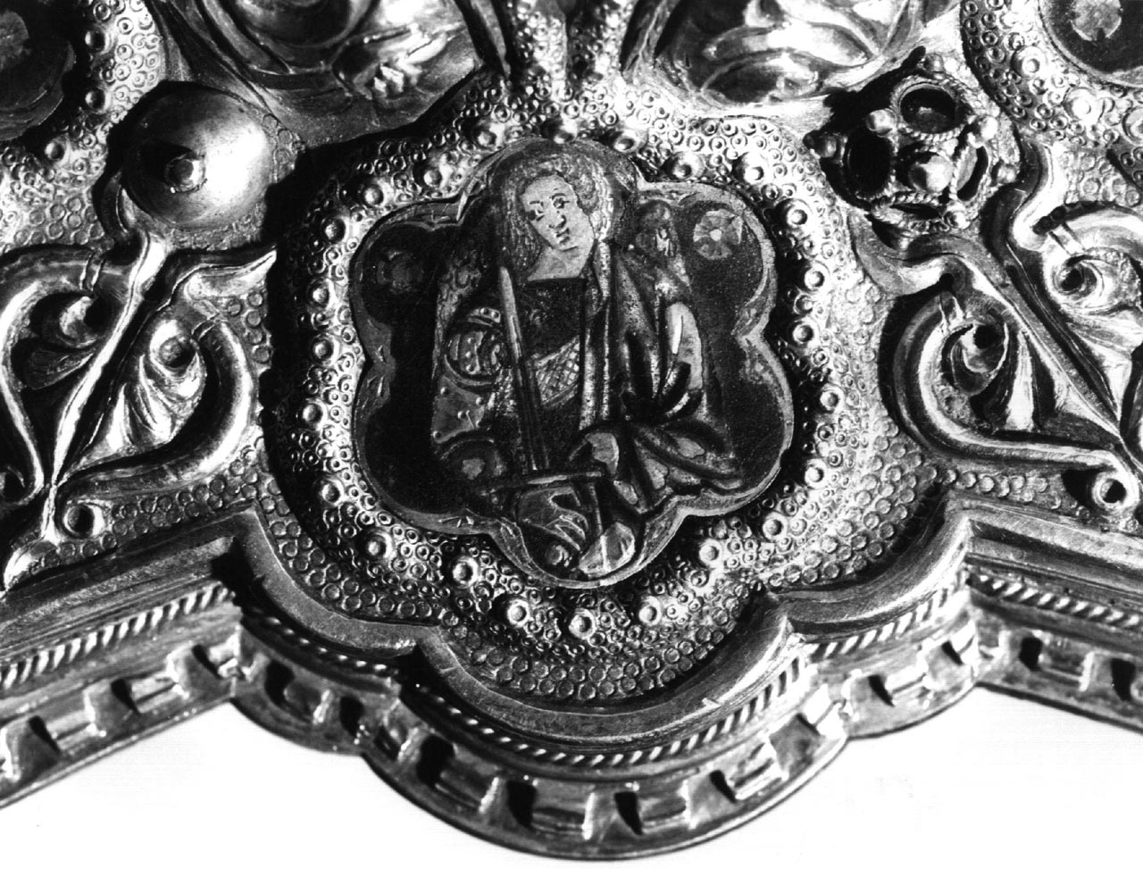 San Michele Arcangelo (placchetta) di Braccini Andrea di Pietro (sec. XIV)