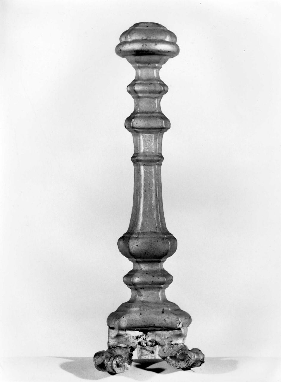 candeliere da chiesa - bottega toscana (fine/inizio secc. XVIII/ XIX)