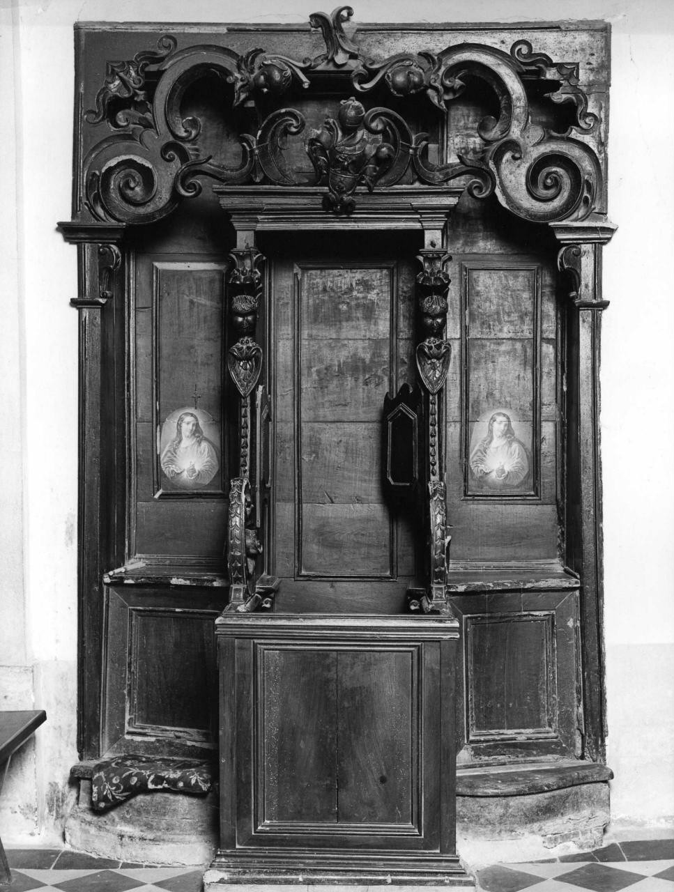 confessionale - bottega toscana (prima metà sec. XVIII)