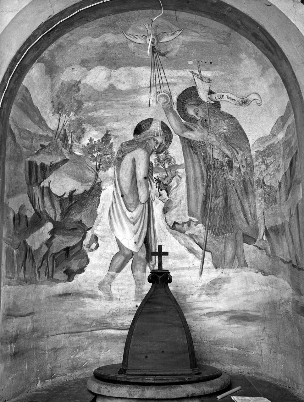 battesimo di Cristo (dipinto) di Tuci Azeglio (sec. XX)
