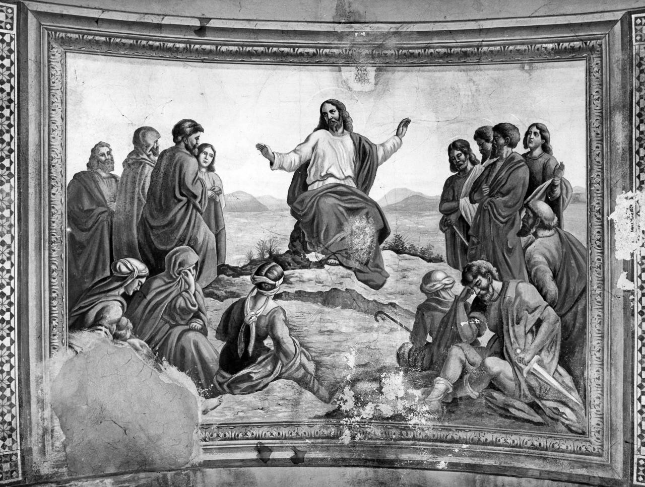 discorso della montagna (dipinto) di Volpi Alfredo (sec. XX)