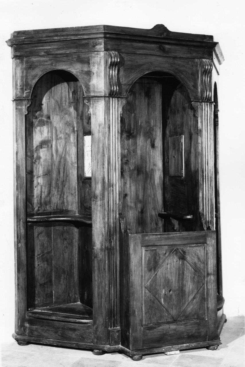 confessionale - bottega toscana (seconda metà sec. XVIII)