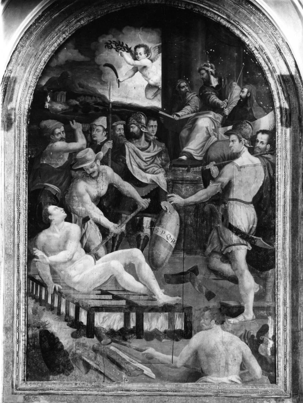 martirio di San Lorenzo (dipinto) - ambito fiorentino (sec. XVI)