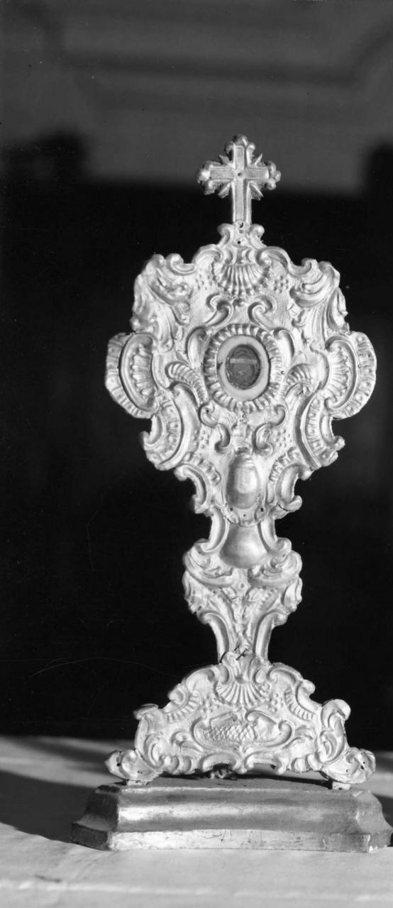 reliquiario - a ostensorio - bottega toscana (seconda metà sec. XVIII)