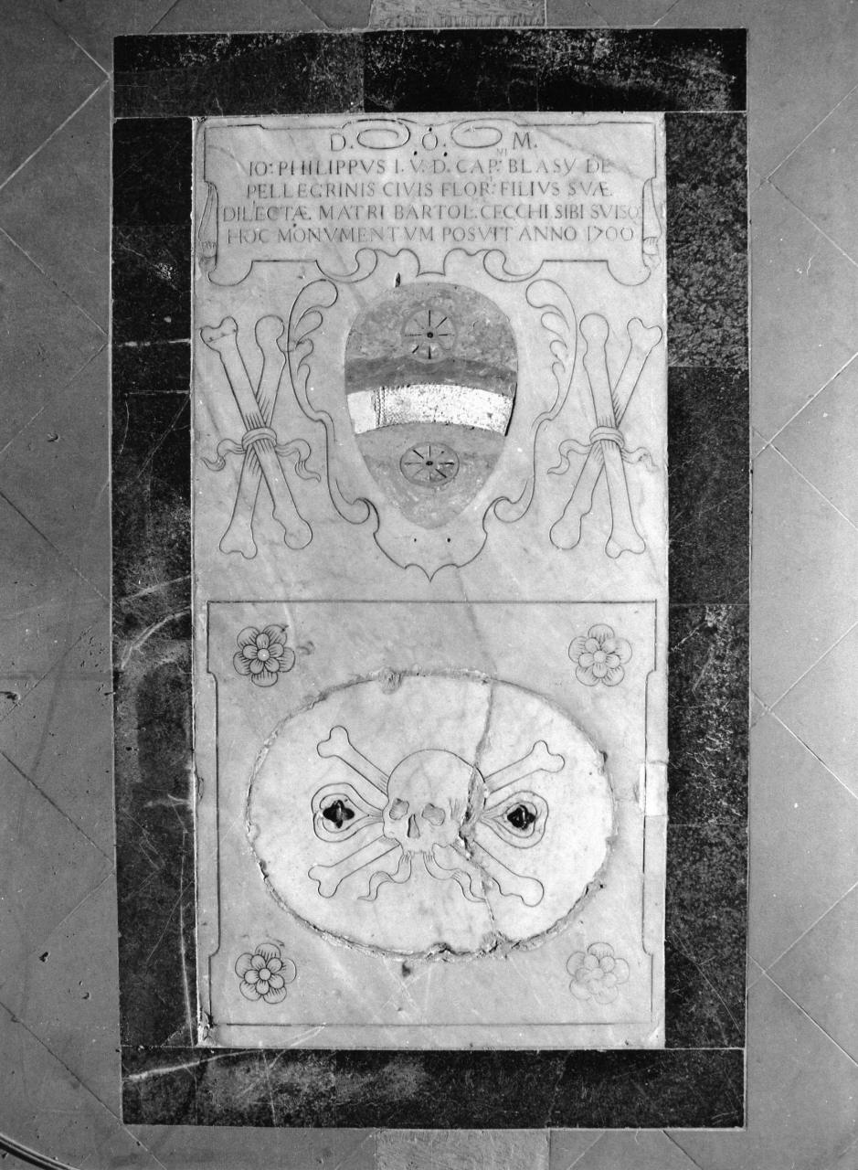 lastra tombale - bottega toscana (sec. XVIII)