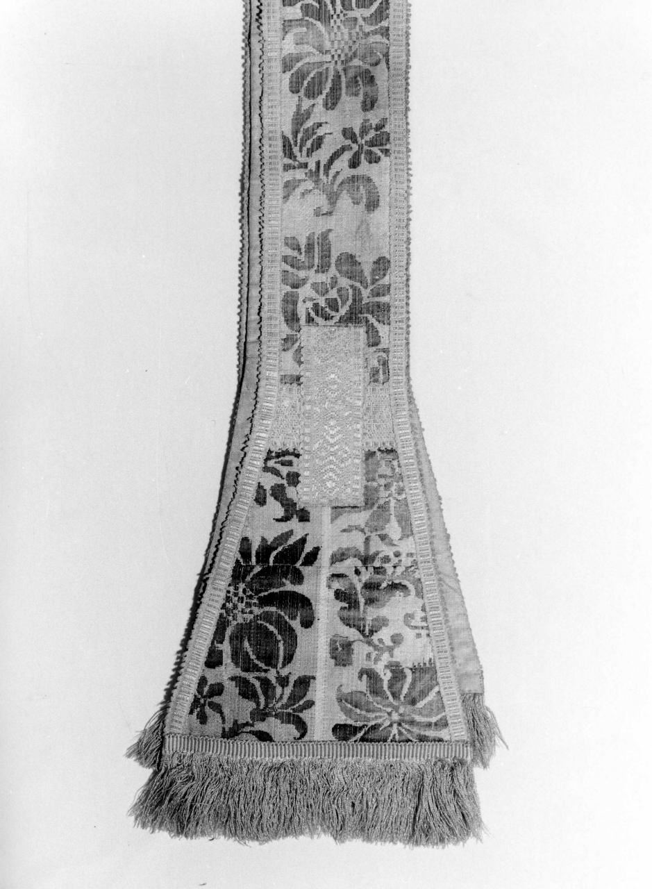 stola, elemento d'insieme - manifattura fiorentina (seconda metà sec. XVII)