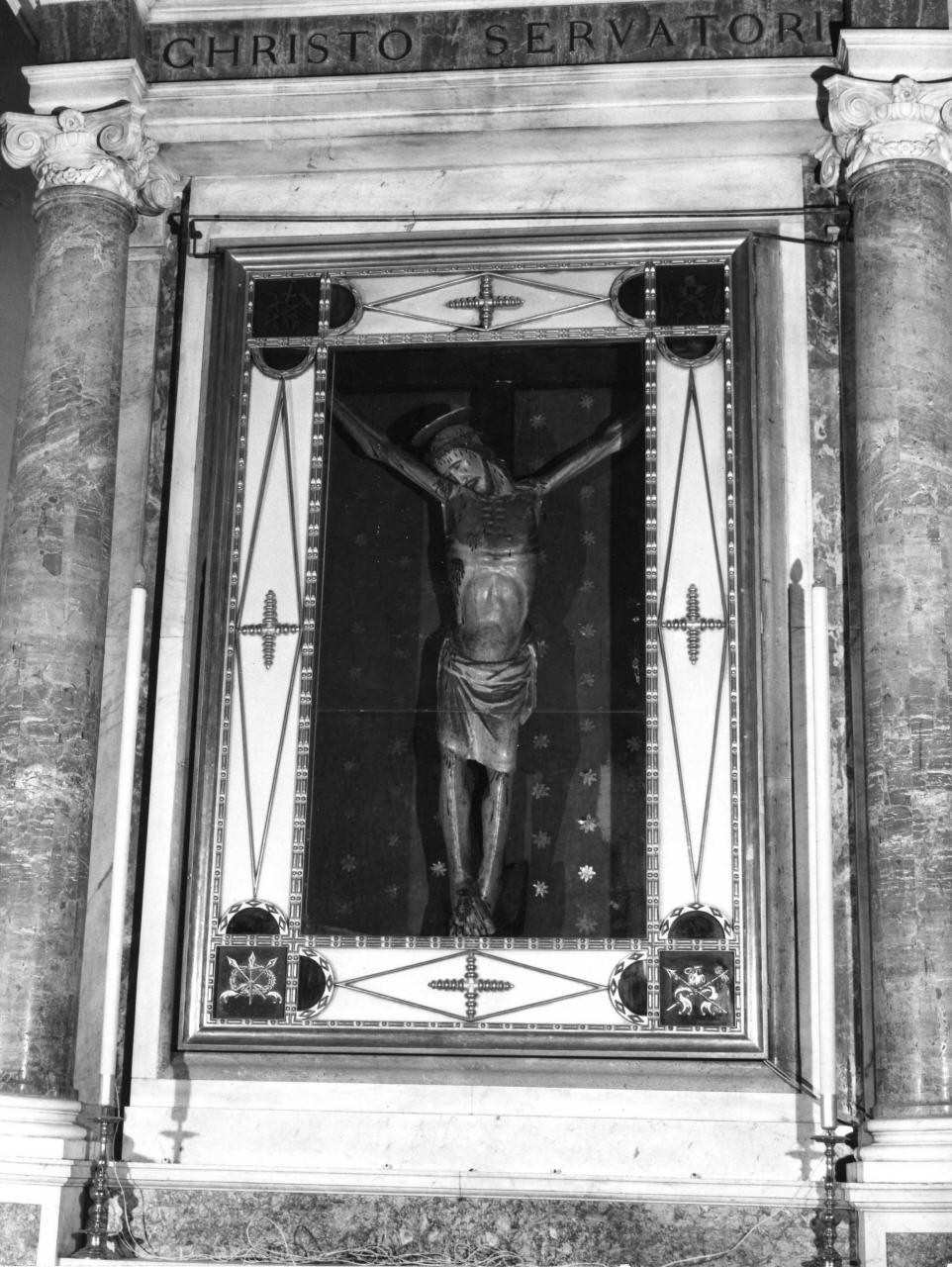 Cristo crocifisso (crocifisso) - ambito toscano (metà sec. XV)