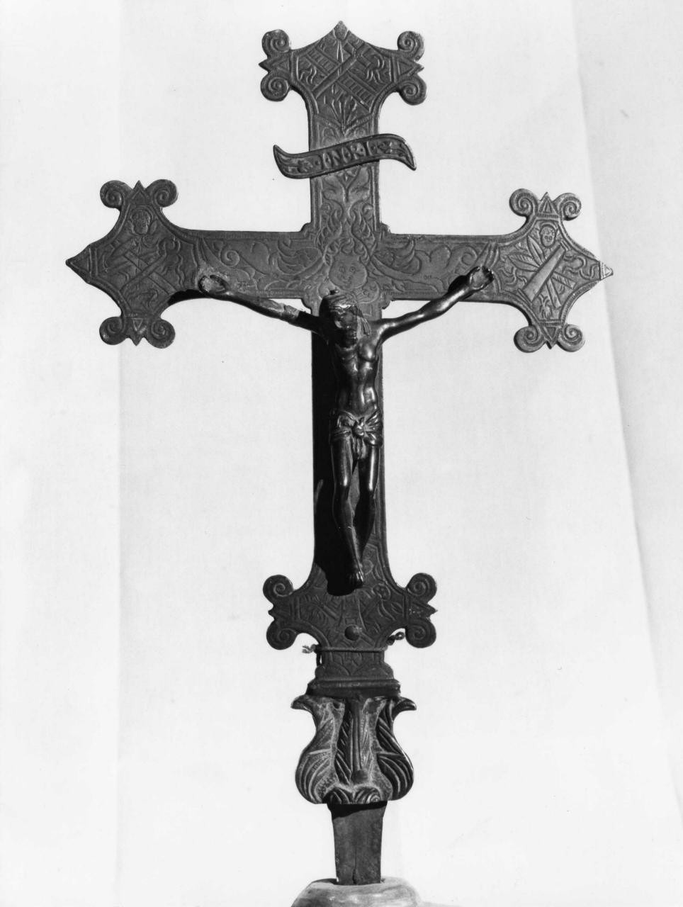 Cristo crocifisso (croce processionale) - bottega toscana (sec. XVII)