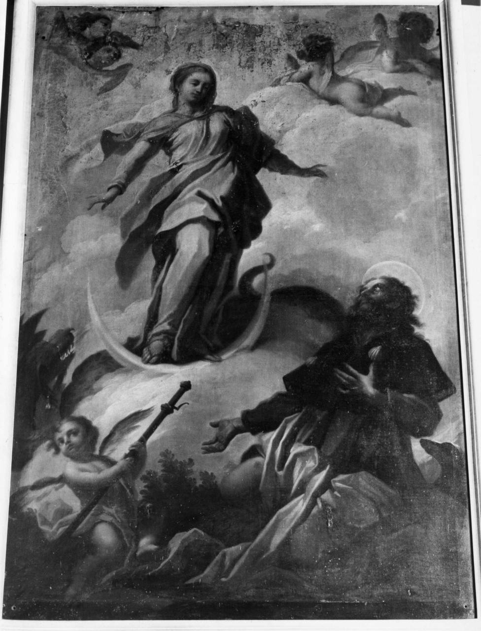 San Rocco intercede presso la Madonna contro la peste (dipinto) di Del Pace Ranieri (prima metà sec. XVIII)