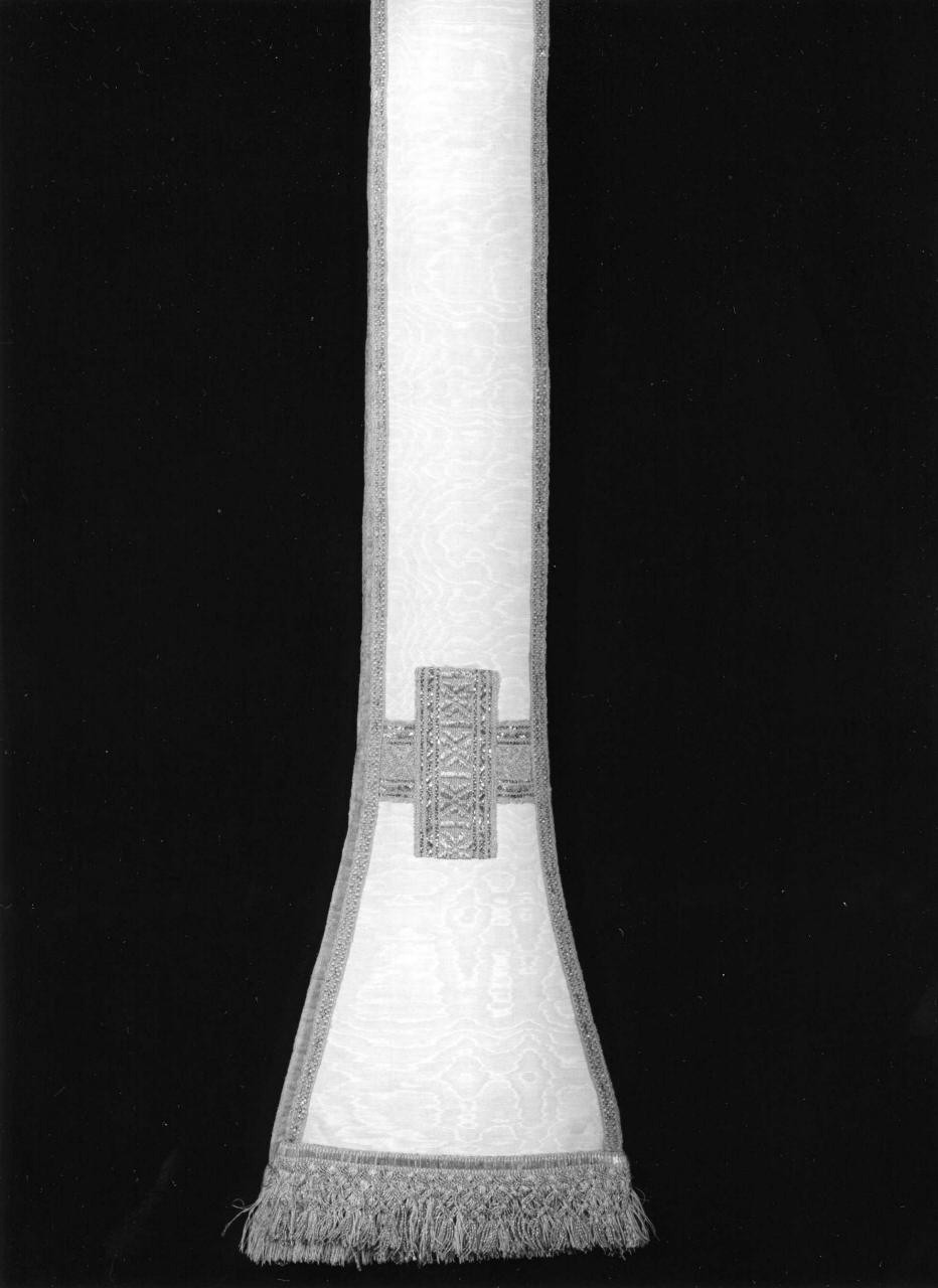 stola, elemento d'insieme - manifattura italiana (sec. XIX)