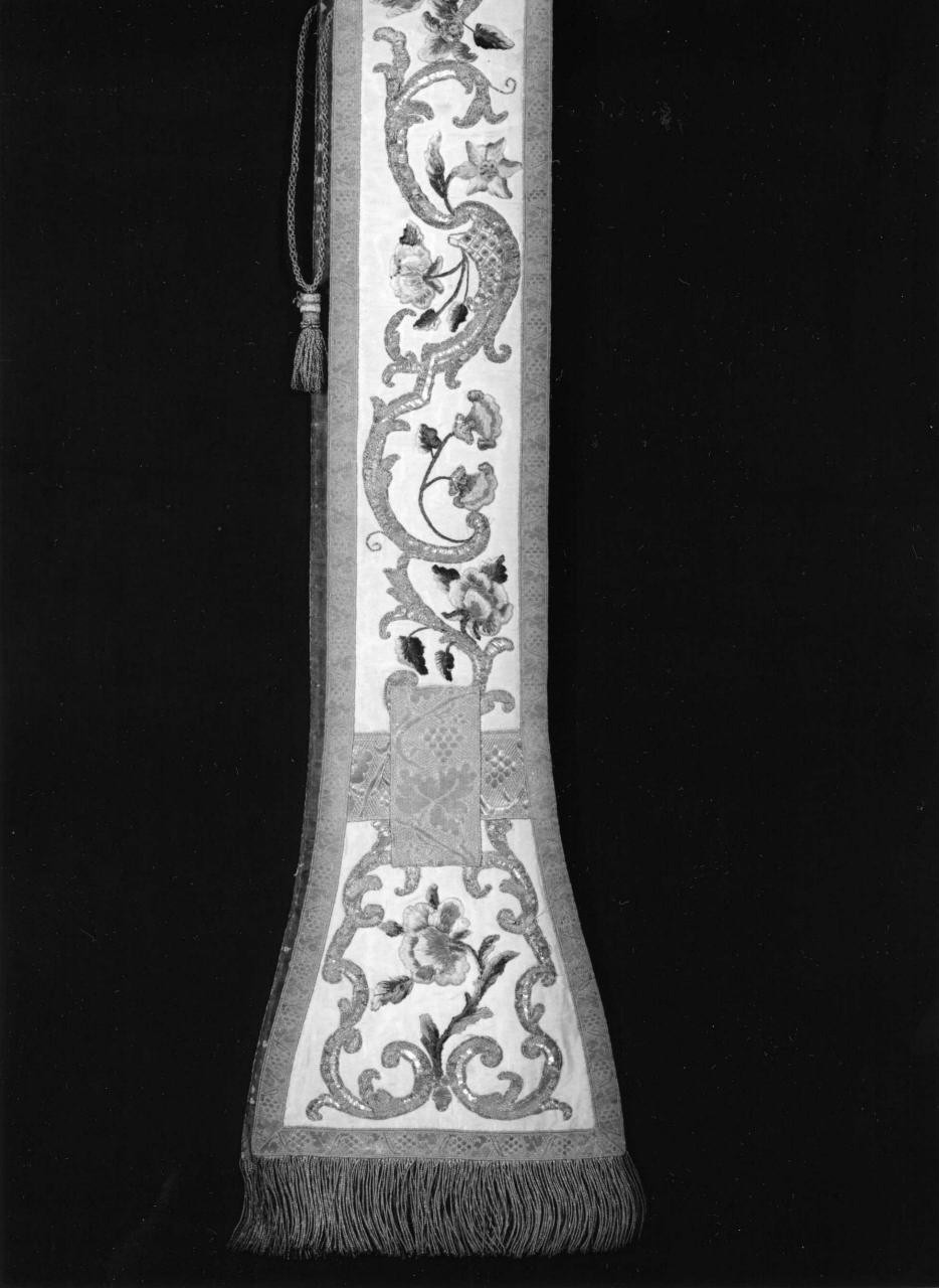 stola, elemento d'insieme - manifattura italiana (terzo quarto sec. XVIII)