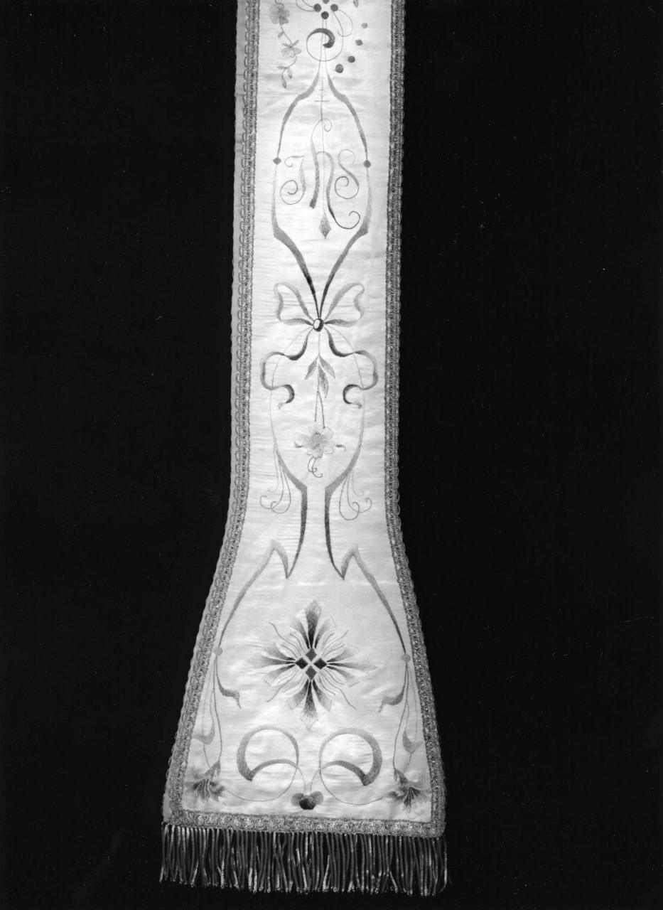 stola, elemento d'insieme - manifattura italiana (primo quarto sec. XX)