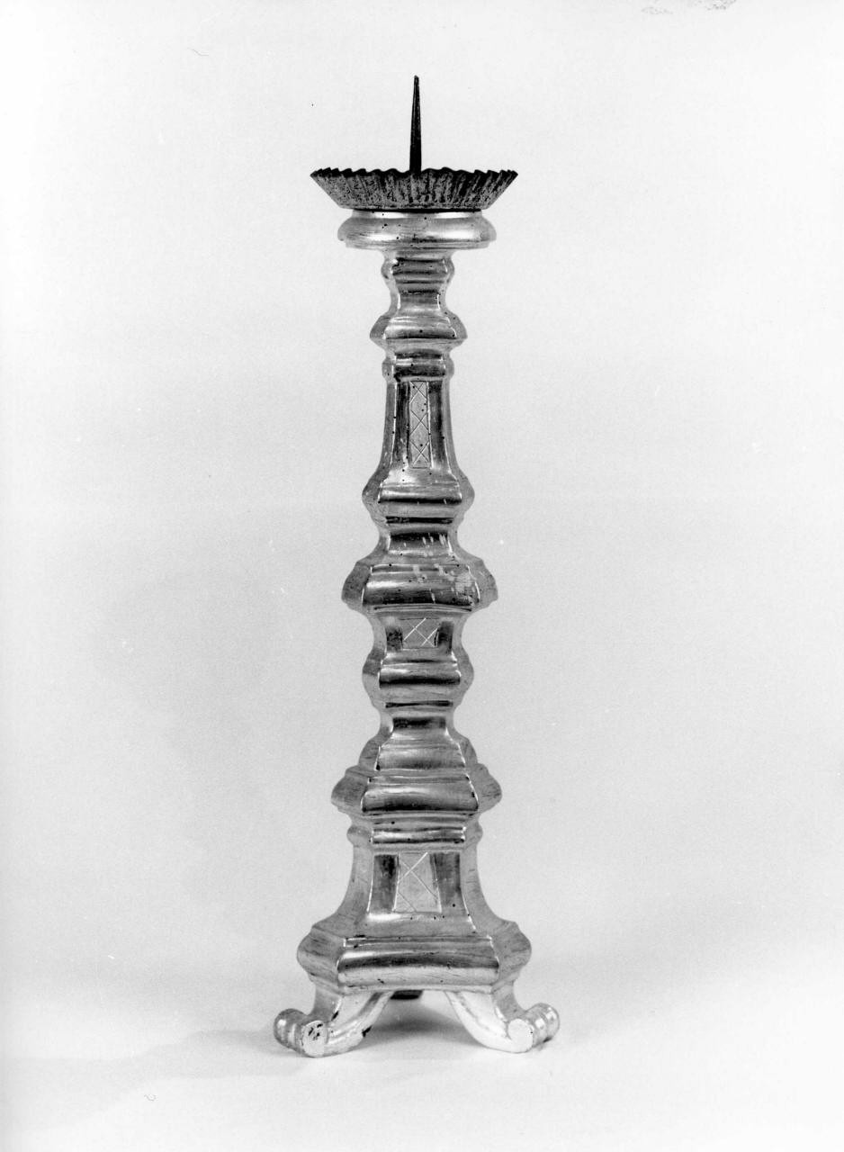 candeliere, serie - bottega italiana (ultimo quarto sec. XVIII)