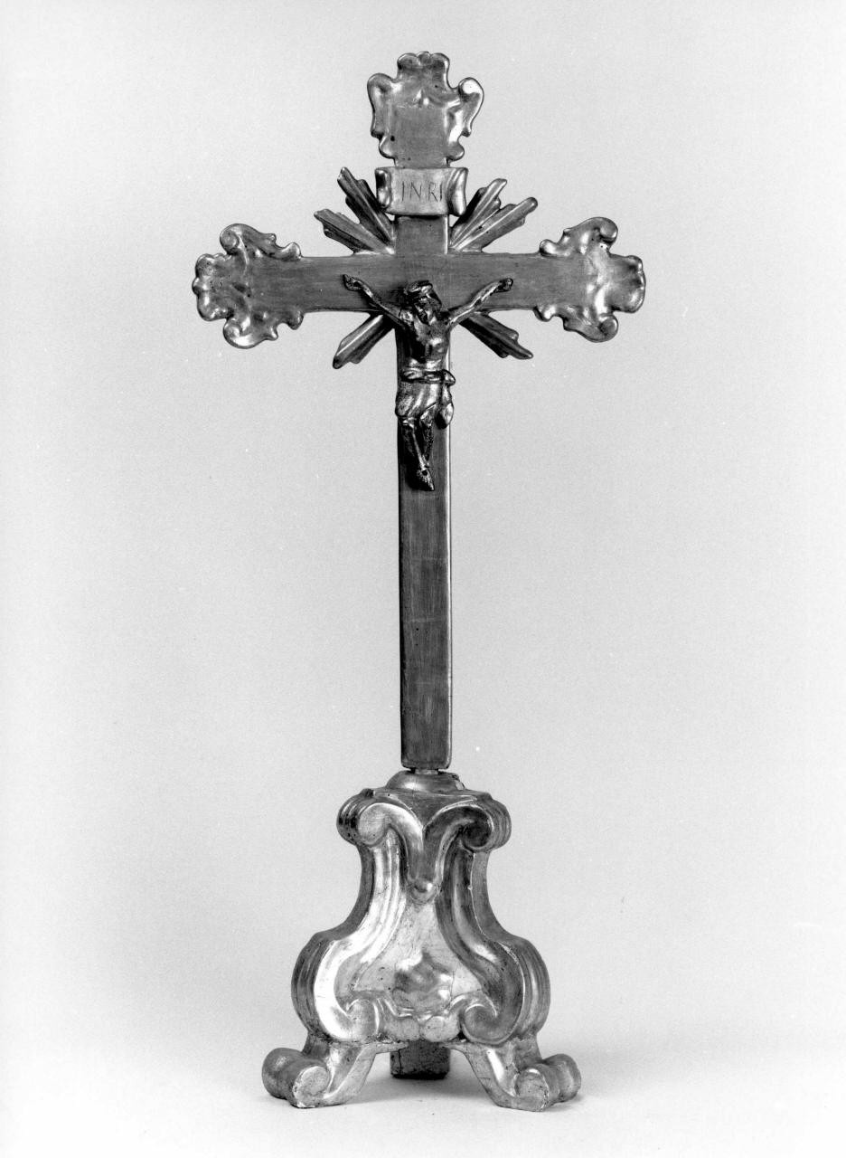 Cristo crocifisso (croce d'altare) - bottega italiana (ultimo quarto sec. XVIII)