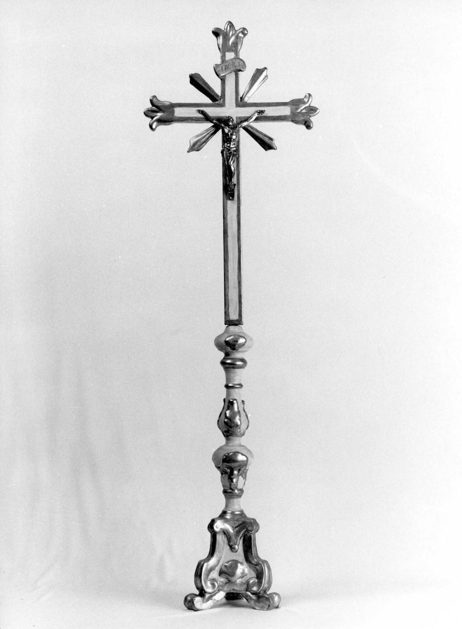 Cristo crocifisso (croce d'altare) - bottega italiana (seconda metà sec. XIX)