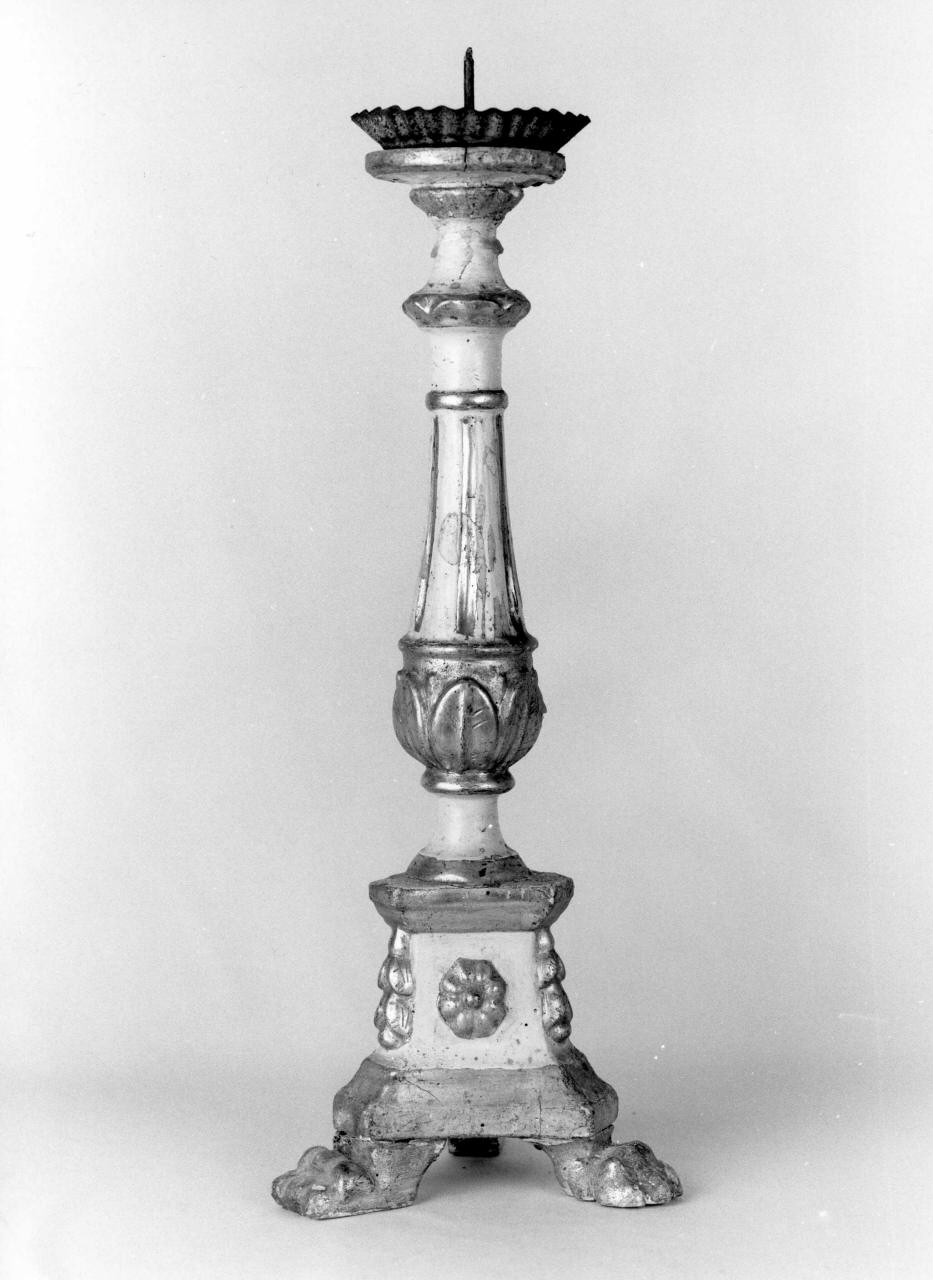 candeliere - bottega italiana (primo quarto sec. XIX)