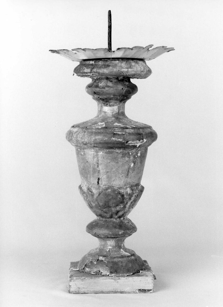 candeliere - bottega italiana (prima metà sec. XVIII)