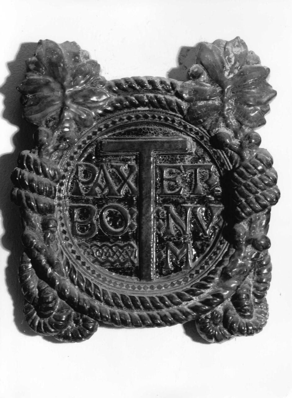 targa devozionale - produzione toscana (sec. XX)