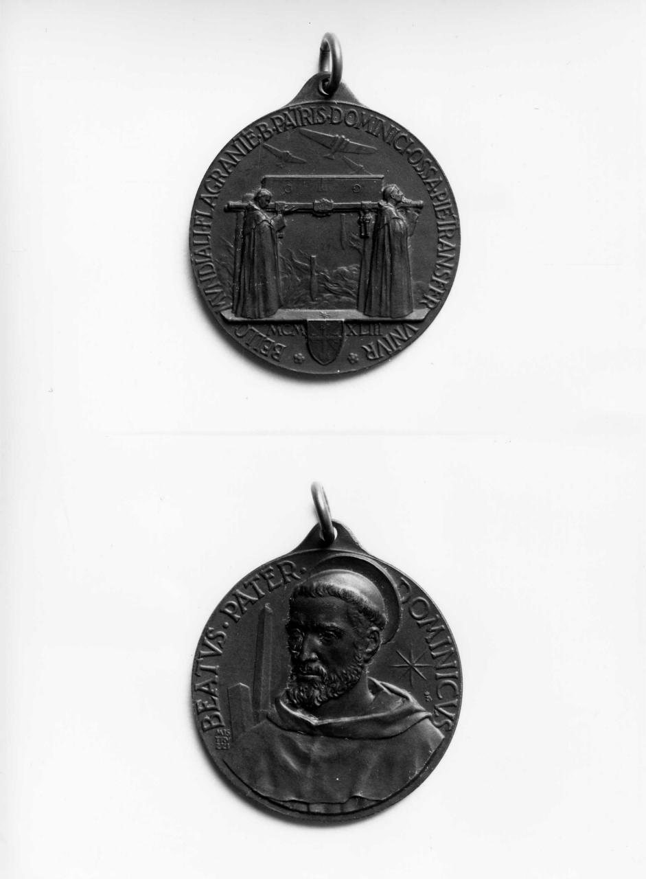 San Domenico, traslazione del corpo di San Domenico (medaglia) di Mistruzzi Aurelio (sec. XX)