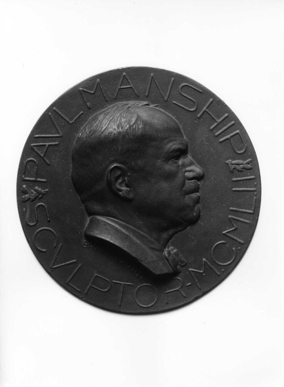 ritratto di Paul Manship (medaglia) di Catarzi Bruno (sec. XX)