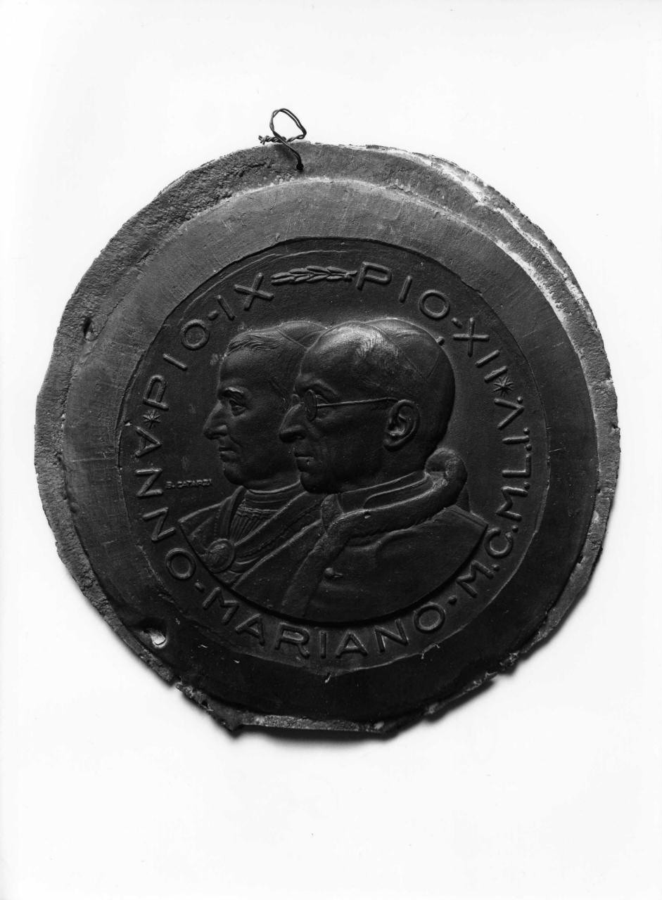 papa Pio IX e papa Pio XII (medaglia) di Catarzi Bruno (sec. XX)