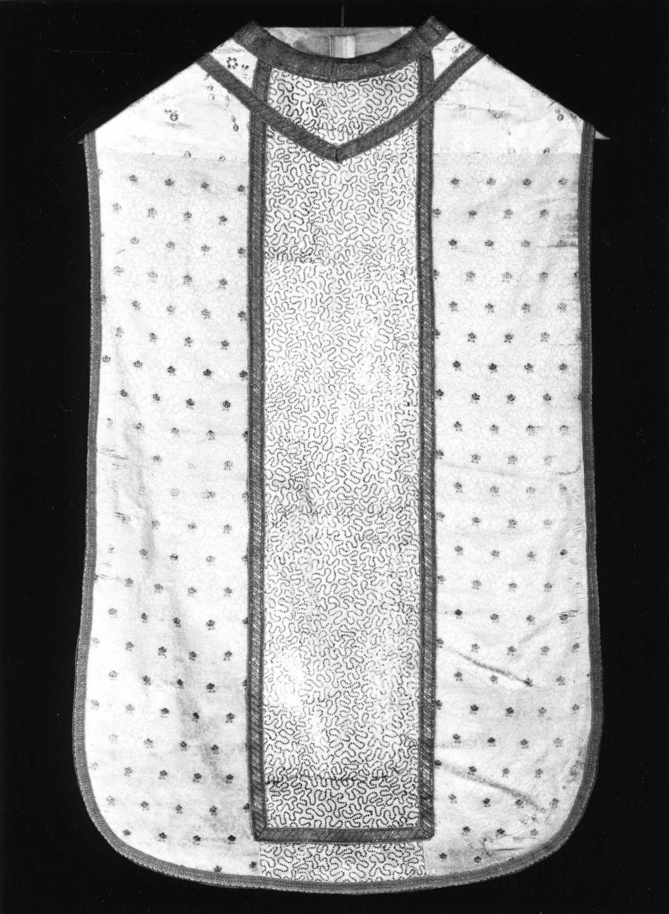 paramento liturgico - manifattura italiana (ultimo quarto sec. XVIII)