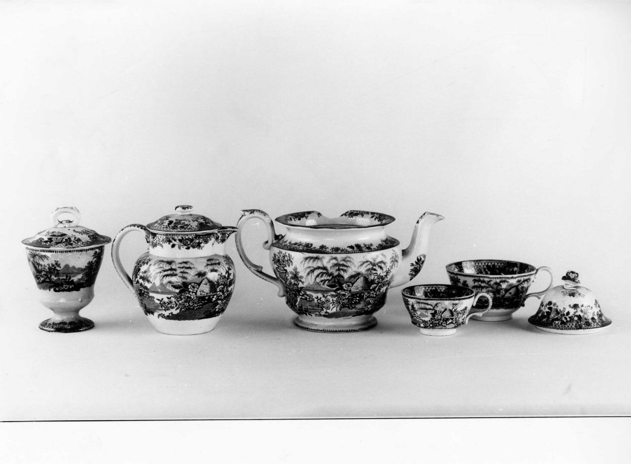 servizio da thè - manifattura inglese (fine/inizio secc. XVIII/ XIX)