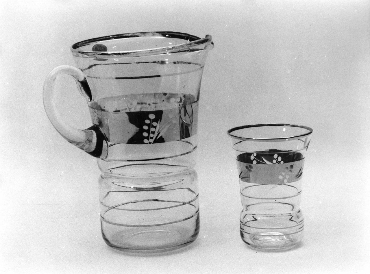 servizio di bicchieri - manifattura toscana (metà sec. XX)