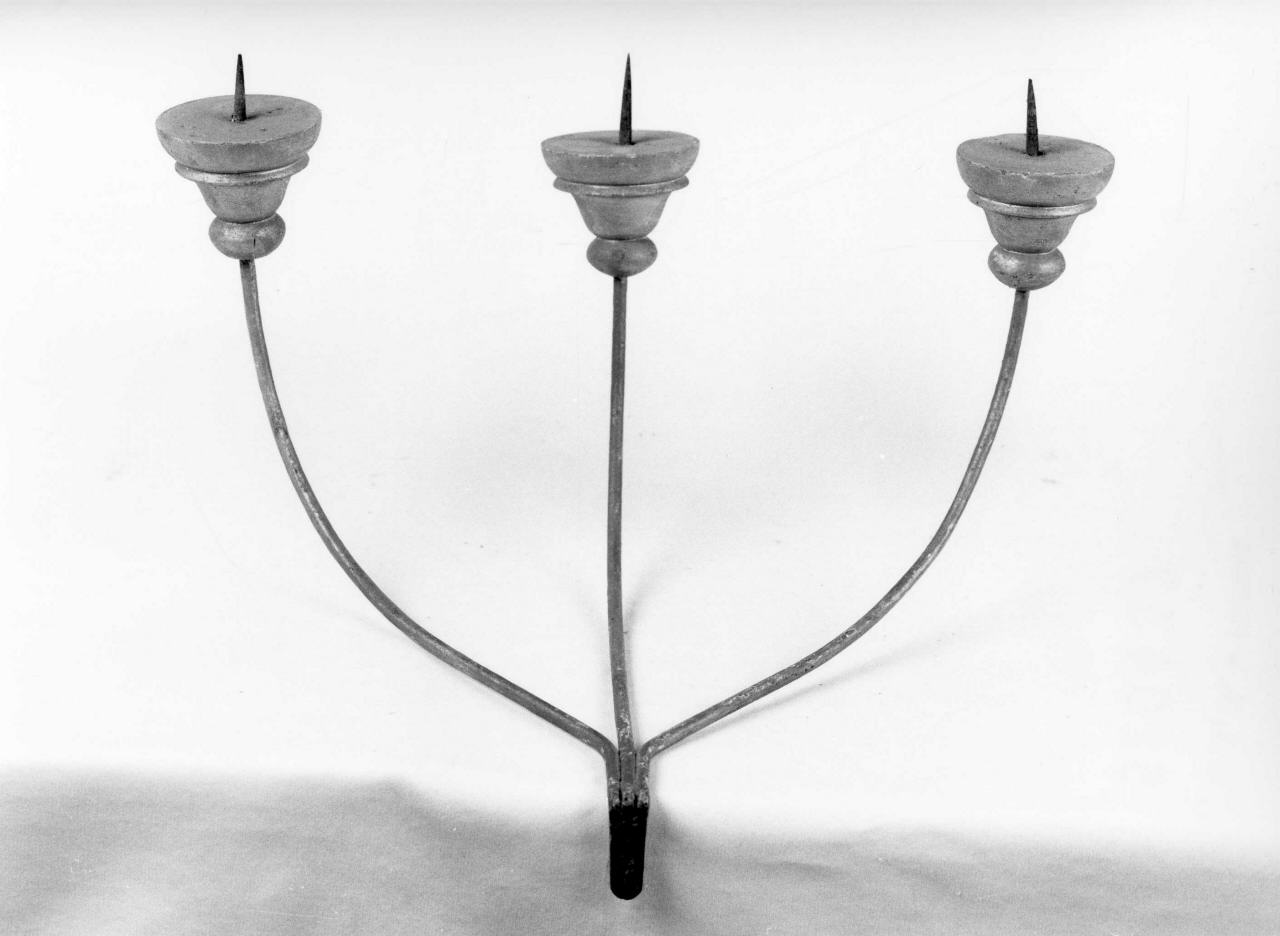 candeliere da parete, serie - produzione toscana (prima metà sec. XIX)