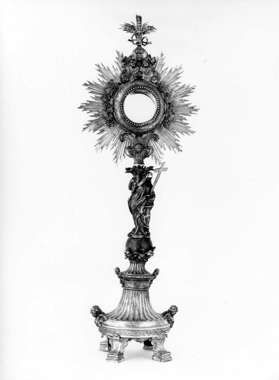 ostensorio - a raggiera - bottega italiana (prima metà sec. XIX)