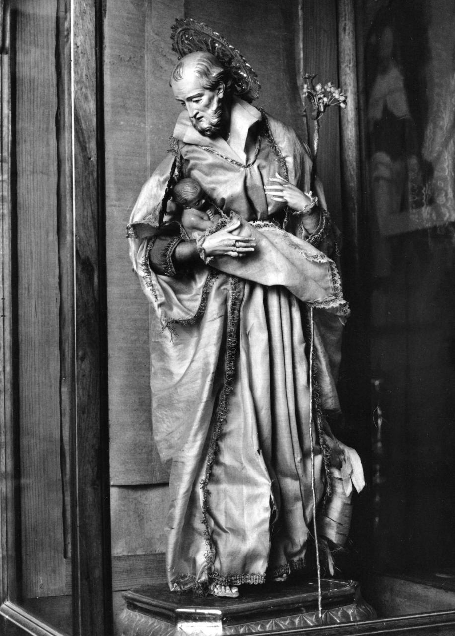 San Giuseppe e Gesù Bambino (statua) - produzione italiana (seconda metà sec. XVIII)