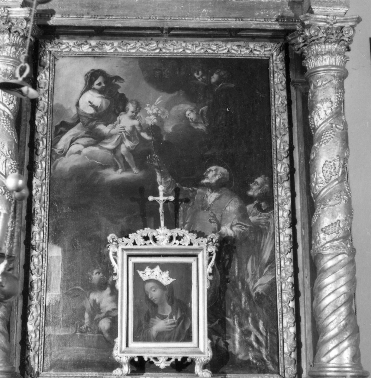 San Filippo Neri ha la visione della Madonna con Bambino (dipinto) - ambito toscano (sec. XVIII)