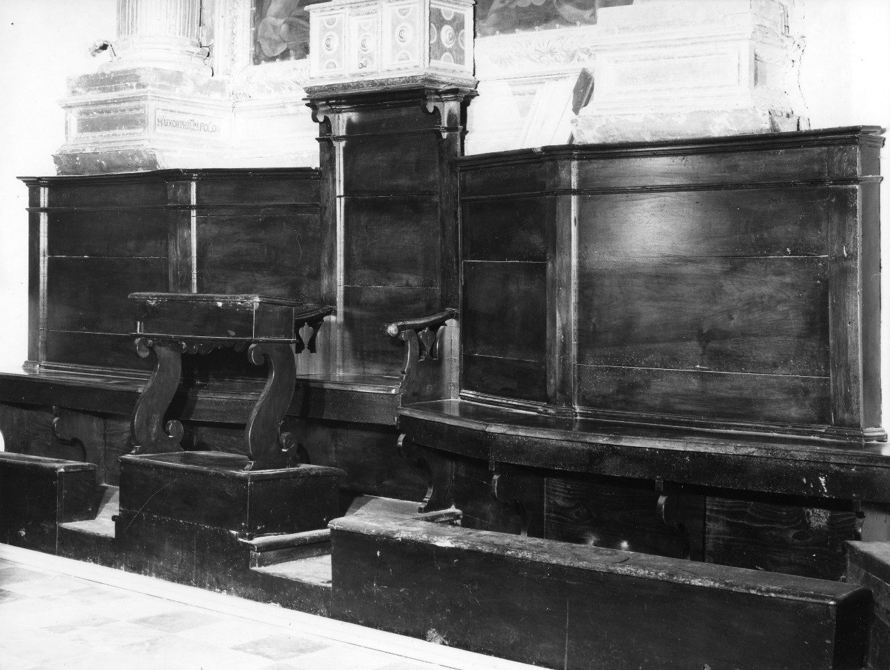 stalli del coro - bottega toscana (ultimo quarto sec. XVIII)