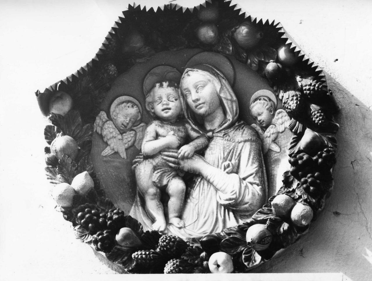 Madonna con Bambino (rilievo) - manifattura toscana (sec. XX)