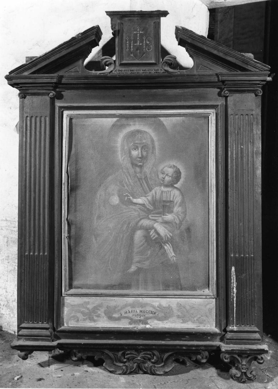 Madonna del Gonfalone, Madonna con Bambino (dipinto) di Lenzi P (attribuito) (seconda metà sec. XVIII)