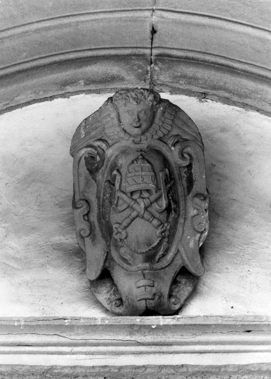 stemma papale (rilievo) - bottega toscana (sec. XVII)