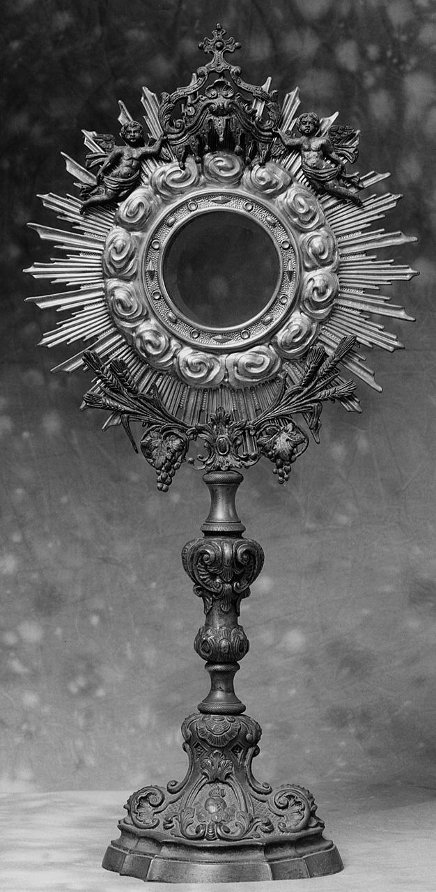 ostensorio - a raggiera - bottega toscana (sec. XX)