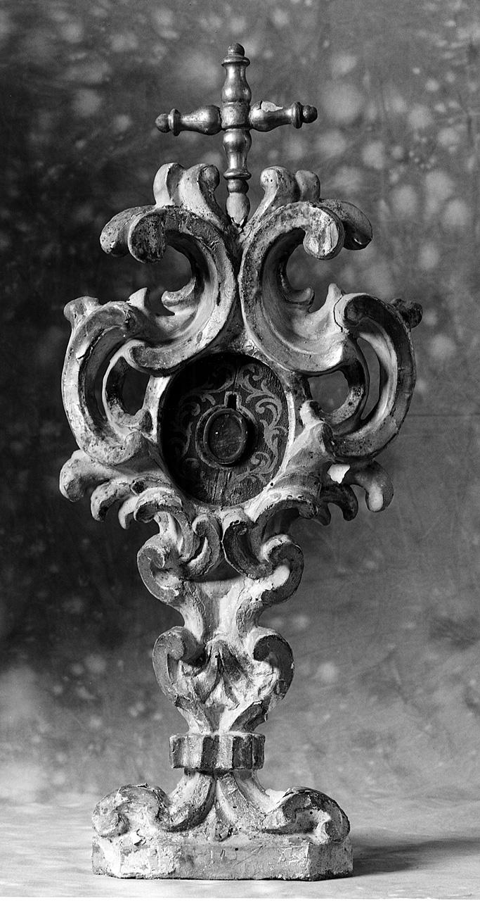 reliquiario - a ostensorio, serie - produzione toscana (secondo quarto sec. XVIII)