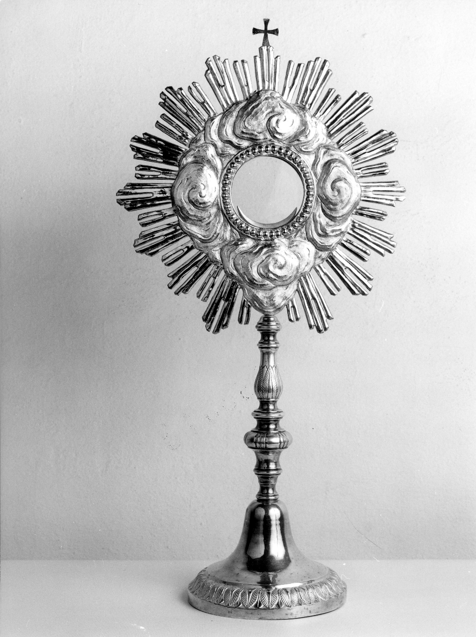 ostensorio - a raggiera - ambito toscano (seconda metà sec. XIX)