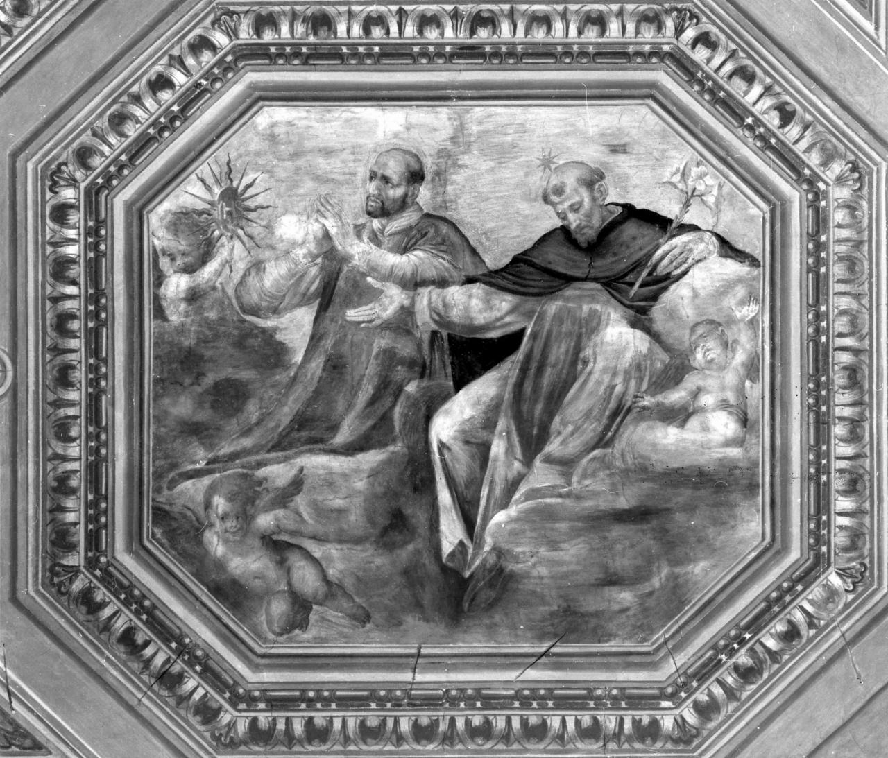 San Domenico e Sant'Ignazio di Loyola (dipinto) di Martinelli Giovanni (sec. XVII)